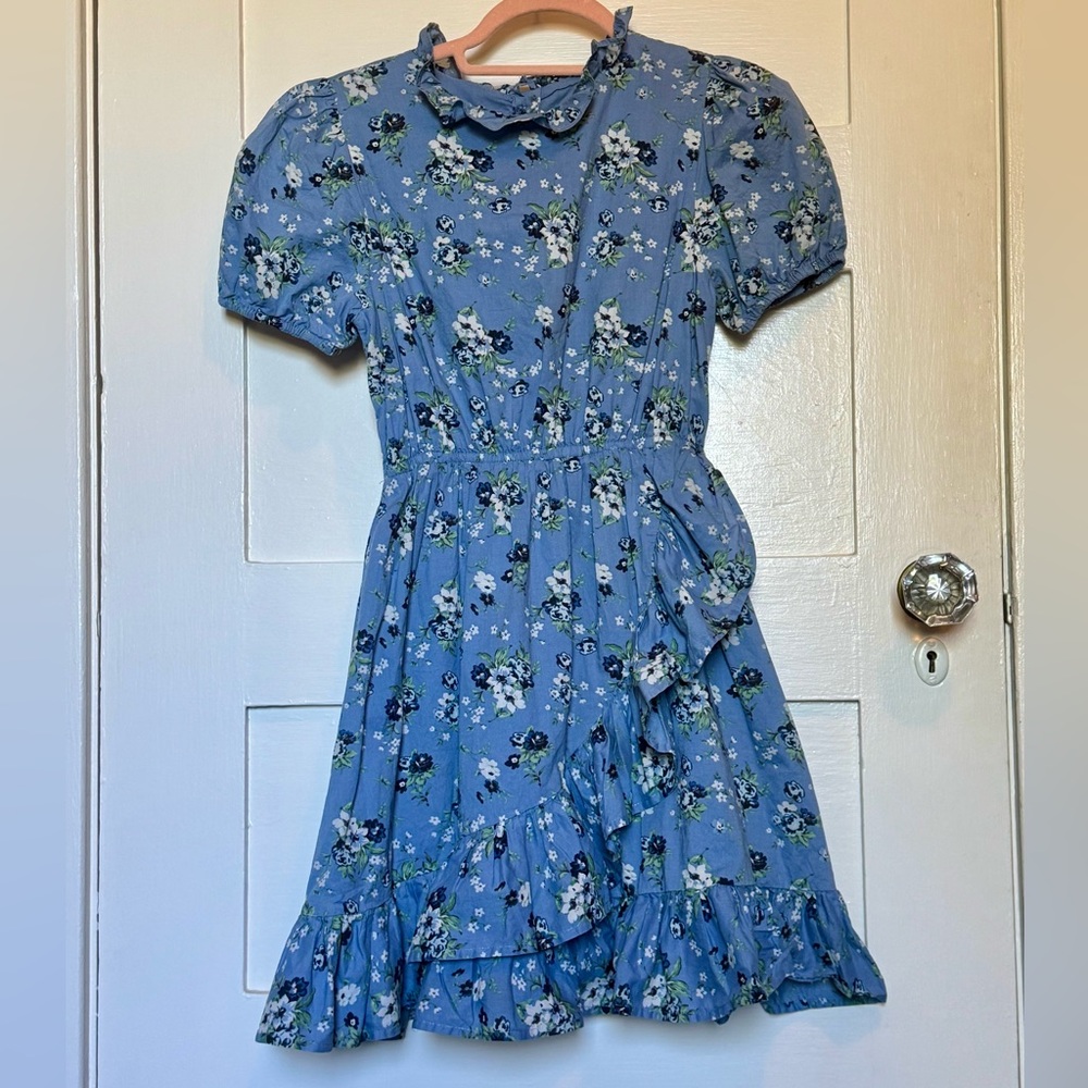 Janie and Jack Blue Floral Dress